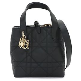 Mala Tote Pequena Christian Dior Macro Cannage Toujours Vertical