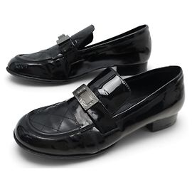 CHANEL G29430 SCHUHE 2.55 LOAFER MIT SCHNALLE 37 AUS STEPPLEDER
