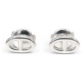 Hermès NEW HERMES FARANDOLE EARRINGS VERY SMALL MODEL SILVER EARRINGS