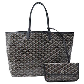 NUOVO BORSA GOYARD SAINT LOUIS PM TOILE GOYARDINE NERA TOTE HAND BAG