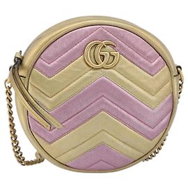 Gucci GG Marmont Round Matelasse Leather Mini