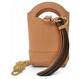 Borsa a tracolla Chloé in pelle marrone