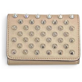 Christian Louboutin Tri-fold Leder Kompakt-Portemonnaie