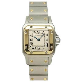 Reloj para mujer Cartier Santos Galbee SM W20012C4 bicolor