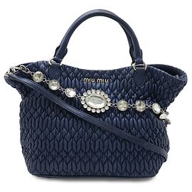 Borsa Miu Miu Matelassé Nappa Crystal Bijou