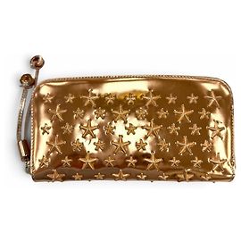 Jimmy Choo Metallic Leather Long Wallet