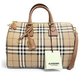 Borsa Burberry Medium Bowling Nova Check Pattern