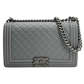 Chanel Boy Flap Quilted Calfskin Old Medium
