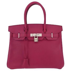 Hermès Hermes Birkin Red Epsom con Gold Hardware 30