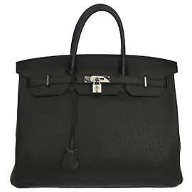 Hermès Hermes Birkin Black Togo with Palladium Hardware 40