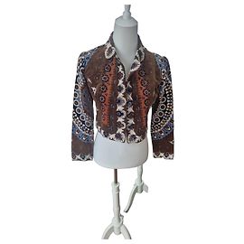 Emilio Pucci Vintage Samt Crop Blazer
