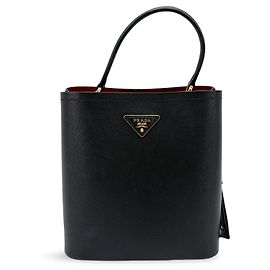 Prada Panier Bucket Saffiano Leather Small