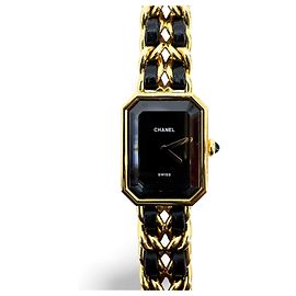 Chanel Premiere Rock Quartz Metal Chapado y Cuero 20