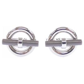 Hermès Hermes Manschettenknöpfe aus Silber