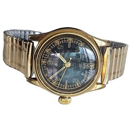 Rolex Oyster 9k Gold-Plated Mechanical Watch