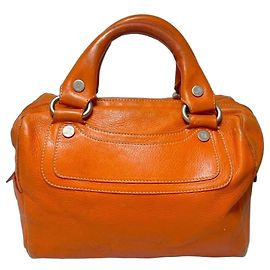 Céline Boogie Handtasche aus orangefarbenem Leder