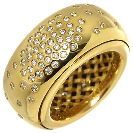 Anello #9 Bottega Veneta in oro giallo 18K con diamante