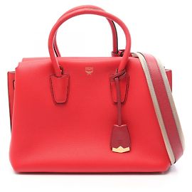 Bolsa de mão em couro MCM Milla 2-Way