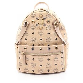 MCM STARK Visetos Studded Rucksack