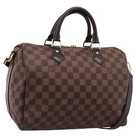 Bolso de mano LOUIS VUITTON Damier Ebene Speedy Bandouliere30 N41367 LV Auth 203285V
