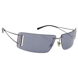 Miu Miu randlose Sonnenbrille Metall Black Auth BA15669V