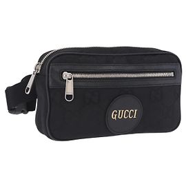 Borsello da Vita GUCCI GG Canvas Off The Grid Nero Argento 631341 Auth 203130A