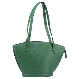 Borsa Shopping LOUIS VUITTON Epi Saint Jacques Green M52274 LV Auth BA15650