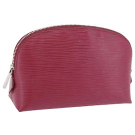 LOUIS VUITTON Epi Pochette Cosmetic PM Kosmetiktasche Fuchsia M40641 Auth 203785