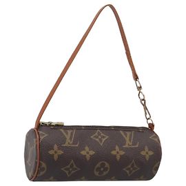 Pouch LOUIS VUITTON Monogram Papillon LV Auth 200931A