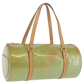 LOUIS VUITTON Monogram Vernis Bedford Hand Bag Baby Blue M91007 LV Auth 202943V