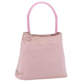 PRADA Schultertasche Satin Pink Auth 201126A