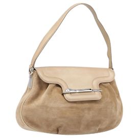 Borsa CARTIER PANTHERE Suede Beige Silver Auth 201200V