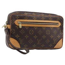 LOUIS VUITTON Monogram Marly Dragonne GM Clutch Bag M51825 LV Auth 201204A