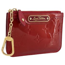 LOUIS VUITTON Vernis Pochette Cle NM Coin Purse M91737 LV Auth 203340A