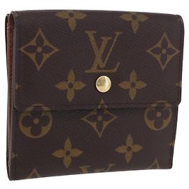 LOUIS VUITTON Monogram Portefeuille Elise Trifold Wallet M61654 LV Auth am12590V