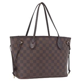 Saco Tote LOUIS VUITTON Damier Ebene Neverfull PM N51109 LV Auth 203282