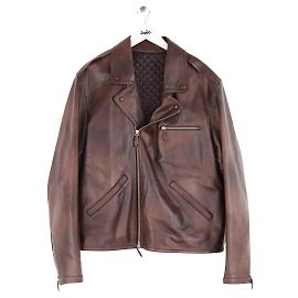 Giacca in pelle marrone Berluti