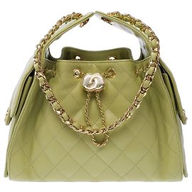 CHANEL Tasche aus grünem Leder - 103891