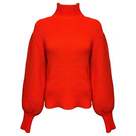 Chloé Pull à col roulé en maille de laine et cachemire Chloe Rising Red