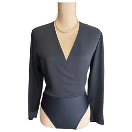 Body nero a maniche lunghe Christian Dior