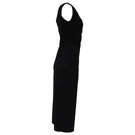 Autre Marque Chiara Boni La Petite Robe One-Shoulder Midi-Kleid aus schwarzem Polyamid