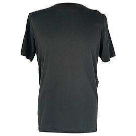 Autre Marque  Saint Laurent Plain Crewneck T-Shirt in Black Cotton