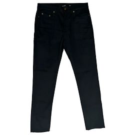 Autre Marque Jeans Slim-Fit Saint Laurent in cotone nero