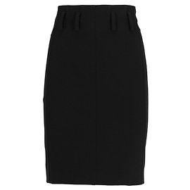 Autre Marque Falda lápiz 6267 de mezcla de lana negra