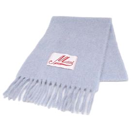 Estola de alpaca azul claro Marni