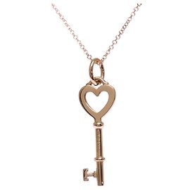 Autre Marque Collana Mini Cuore Chiave da Donna Tiffany & Co. 750PG