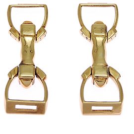Abotoaduras para homem Cartier 18KT motivo estribo