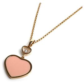 Collier Happy Heart Chopard en or rose 18K