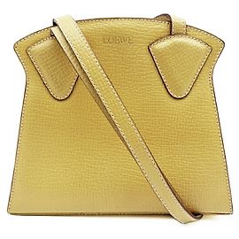 Bolsa de Ombro Loewe em Couro Amarelo
