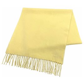 Hermès Hermes Cashmere Stole in Yellow